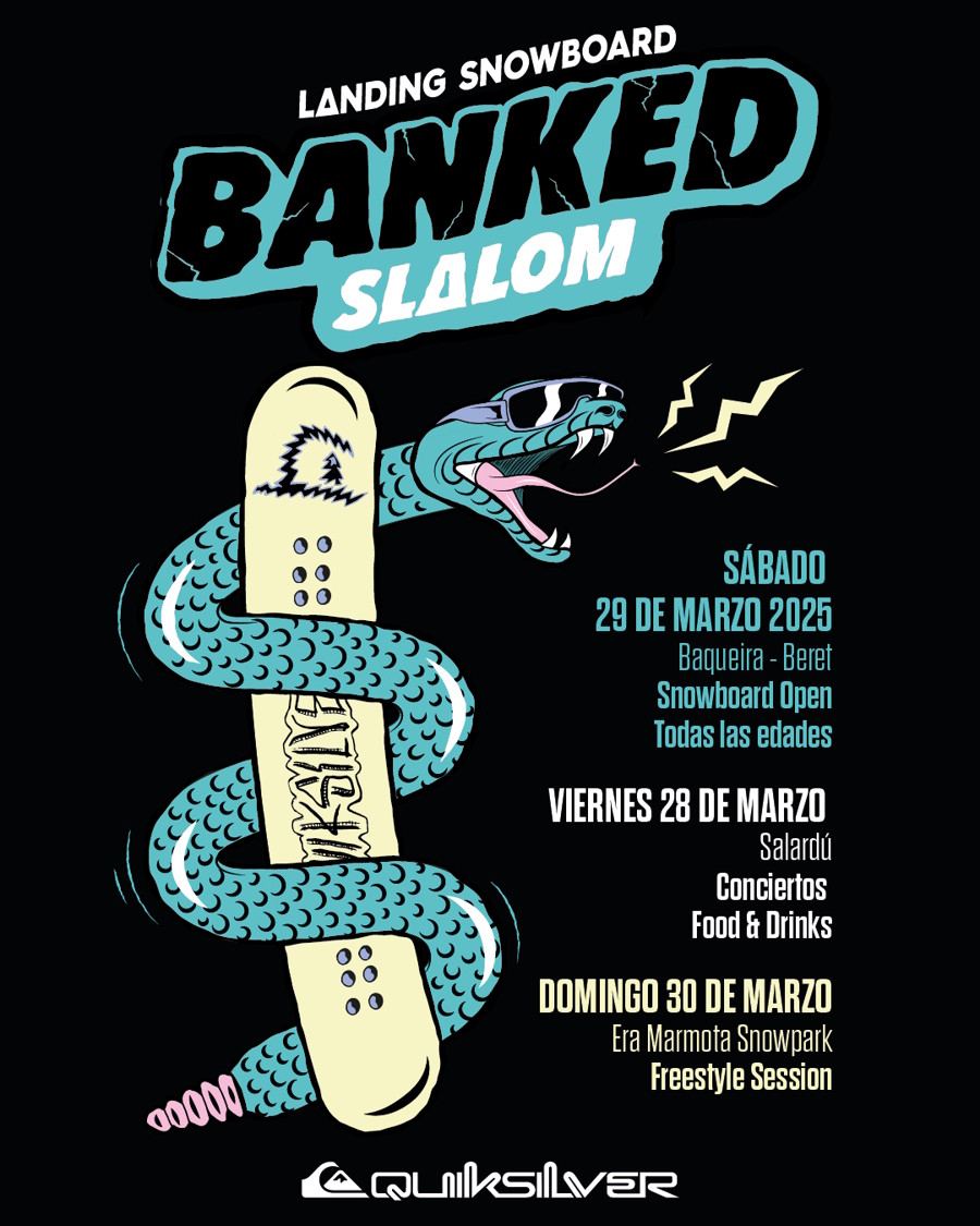 Abiertas las inscripciones para el Landing Snowboard Banked Slalom 2025 en Baqueira